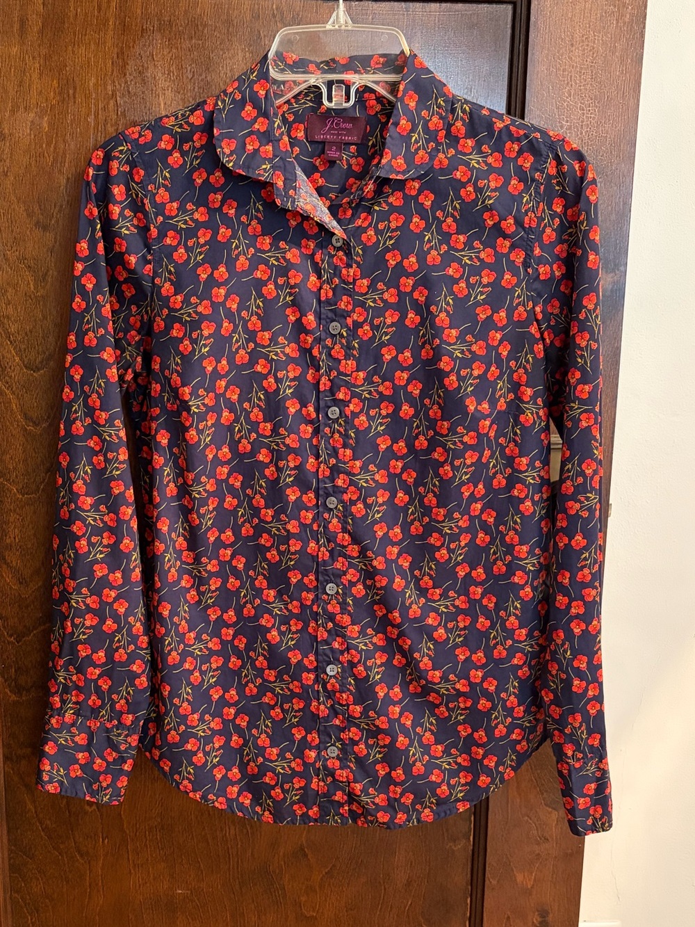 J. Crew with Liberty Fabric Button-Down Shirt